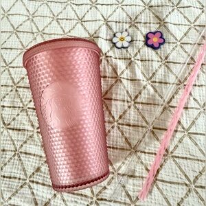 Starbucks Valentines 2022 Lemonade Pink Studded Tumbler Grande 16oz 💕